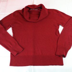 Carol Rose Womens Ladies Sweater Size Medium Red Long Sleeve Turtle Neck